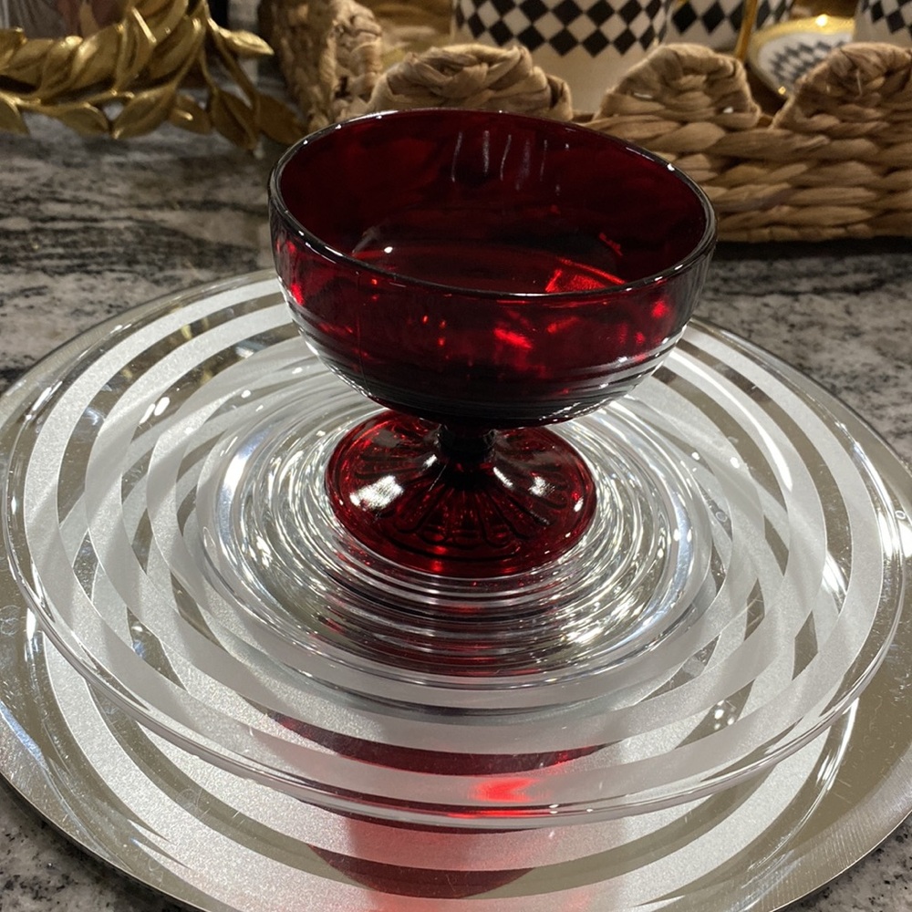 Vintage 8” Clear Glass Ribbed Plate! - Picture 4 of 4